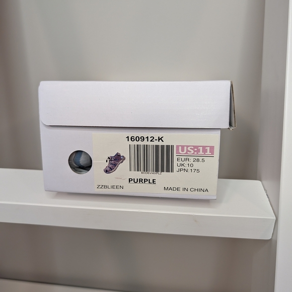 🖤 Kids' Purple and Blue Sandals - Picture 3 of 4